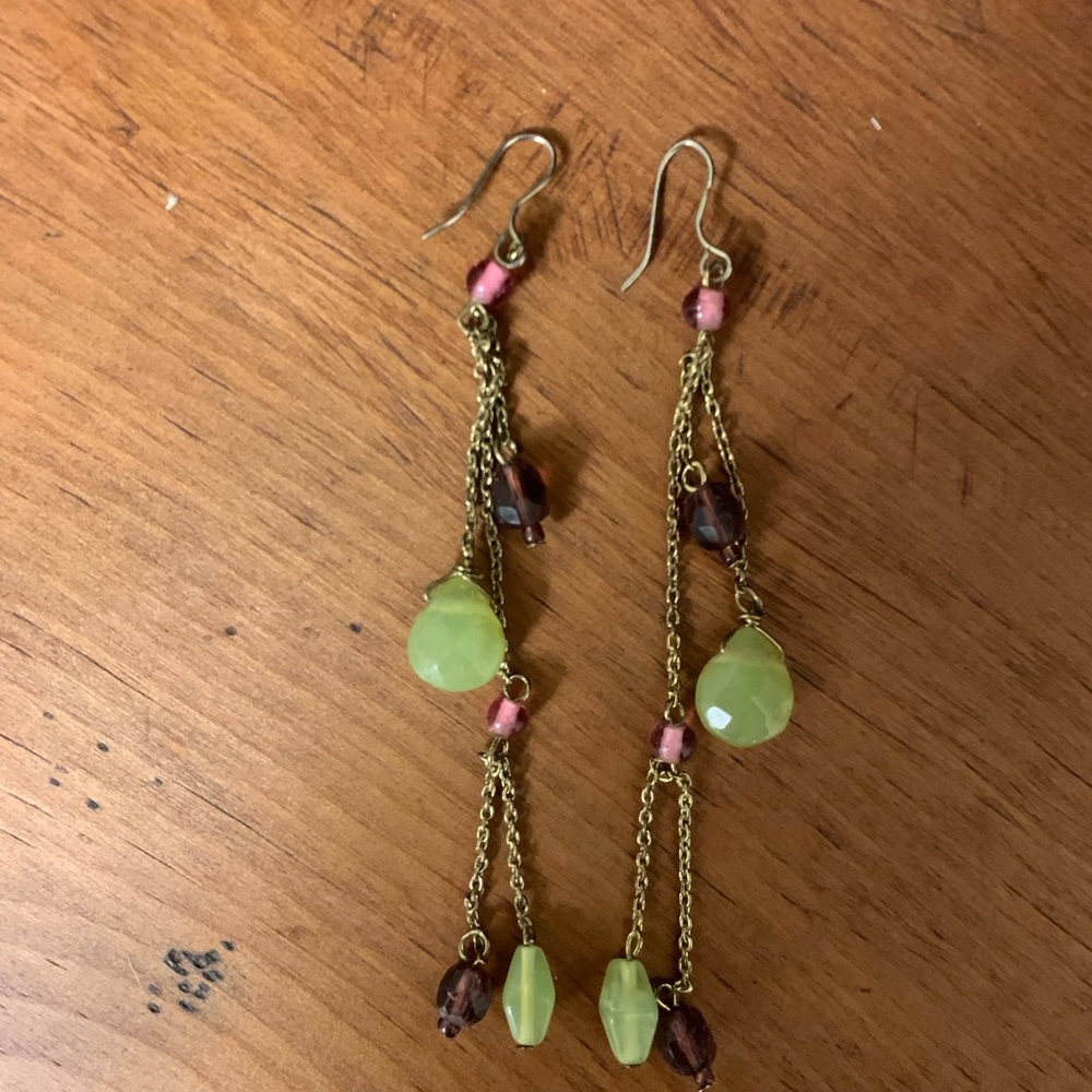 Bead & chain Earrings